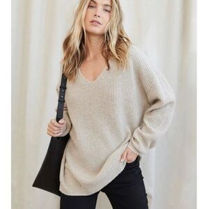 Jenni Kayne Cabin Sweater Oatmeal / Cream Small